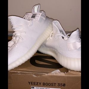 size 13 Yeezy Boost 350 All Whites dead stock